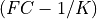 (FC - 1/K)